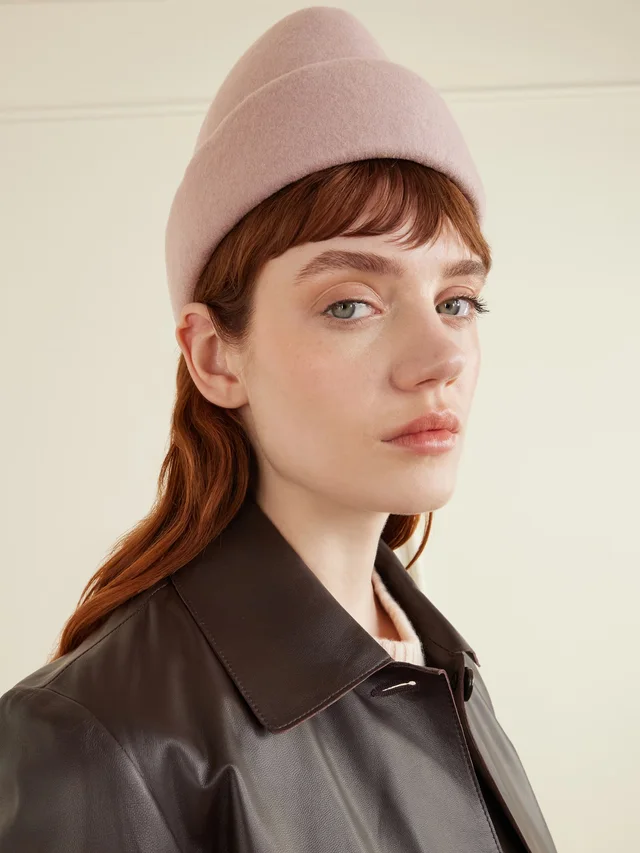 GIGI BURRIS Sharina wool-felt cap in Pink, photo 2 of 2 from NET-A-PORTER (Canada)