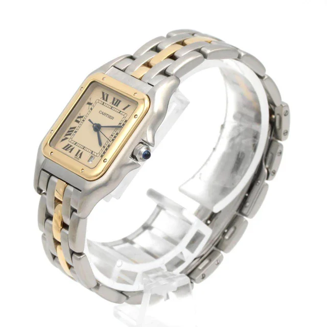 Cartier Panthere MM Stainless Steel Yellow Gold Ladies in Yellow from LuxUness, photo 2 of 2