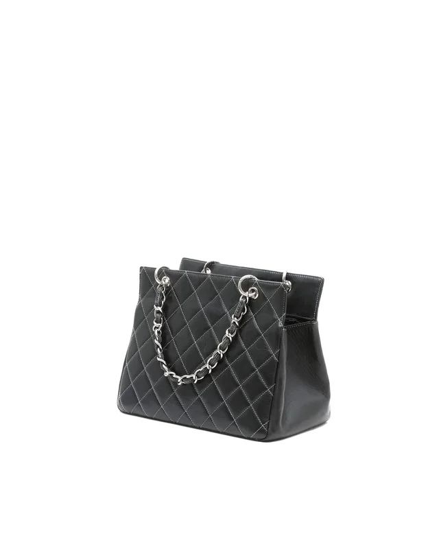 Chanel CC Chain Tote Bag in Woven leather from A Retro Tale, photo 3 of 8