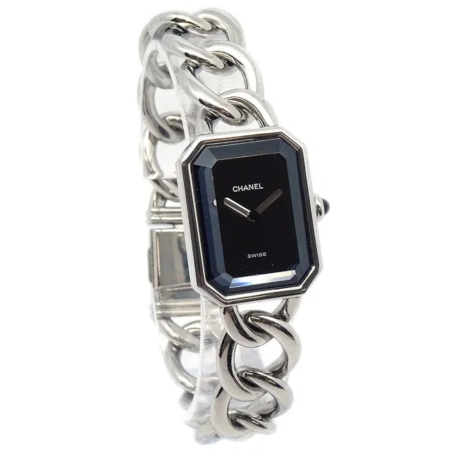 Chanel Premiere Watch Silver #XL in Silver from AMORE Vintage Tokyo