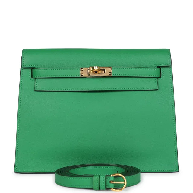 Hermès Kelly Danse Bambou Swift Gold Hardware in Swift leather from Madison Avenue Couture
