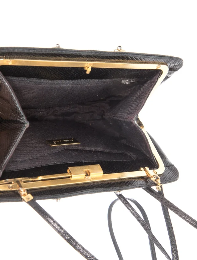 Judith Leiber Snakeskin Evening Bag in black from The RealReal, photo 6 of 6