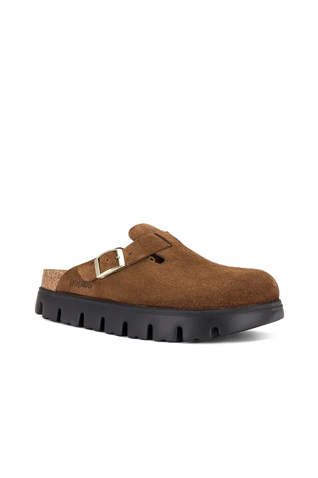 BIRKENSTOCK Boston Chunky in Dark Tea, photo 2 of 5 from REVOLVE (Canada)