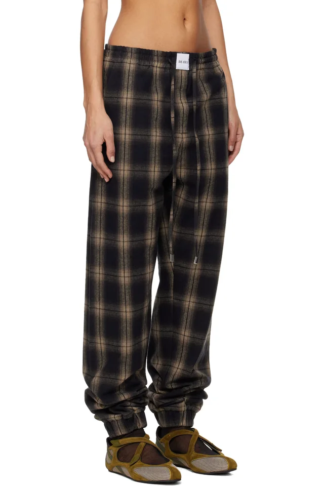 The Attico Brown Long Trousers, photo 2 of 5 from SSENSE