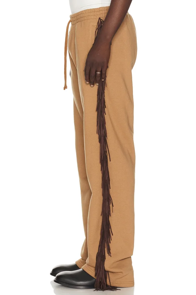 Austin Post Fringed Straight Cut Pant in Coyote, photo 2 of 5 from REVOLVE (Canada)