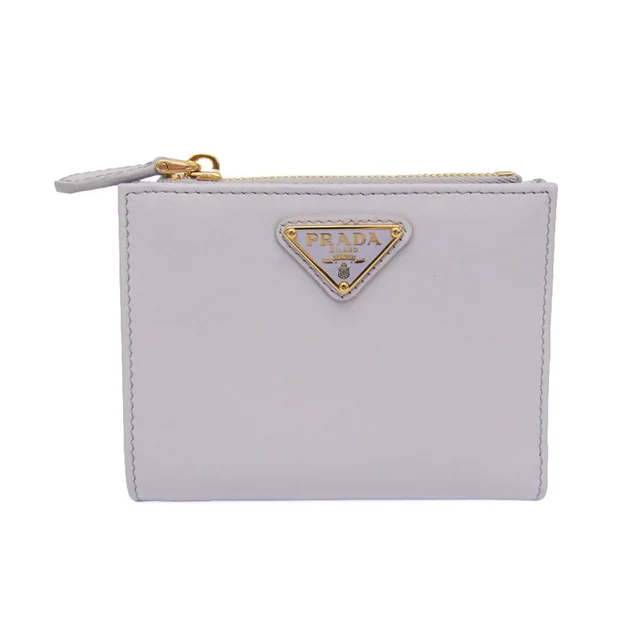 Prada 1ML050 Women's Leather Wallet (bi-fold) Light Purple in Light purple Leather from Elady