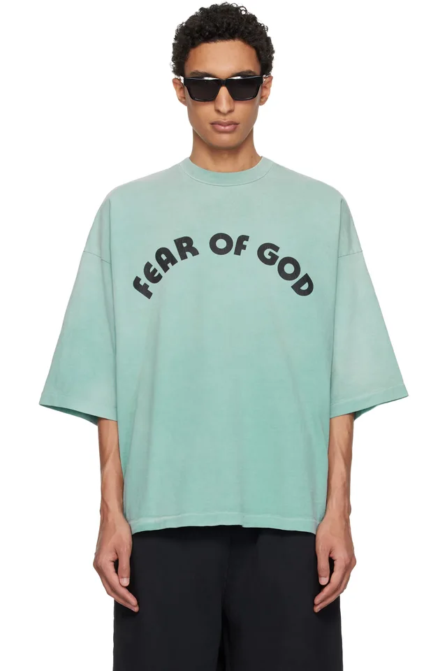 Blue 'Fear Of God 26' T-shirt, image 1 of 1 from SSENSE
