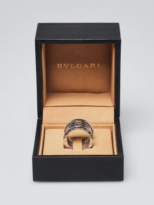 Bvlgari 18k White Gold B.Zero1 4-Band Ring Size 5/49 in White from Yoogis, photo 3 of 4