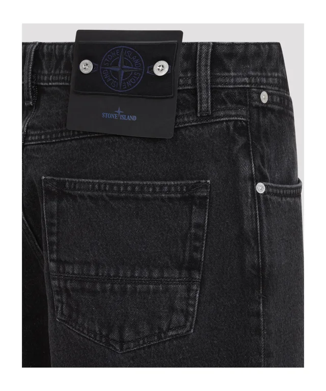 Stone Island Logo Patch Straight-Leg Jeans, photo 3 of 3 from SENSER