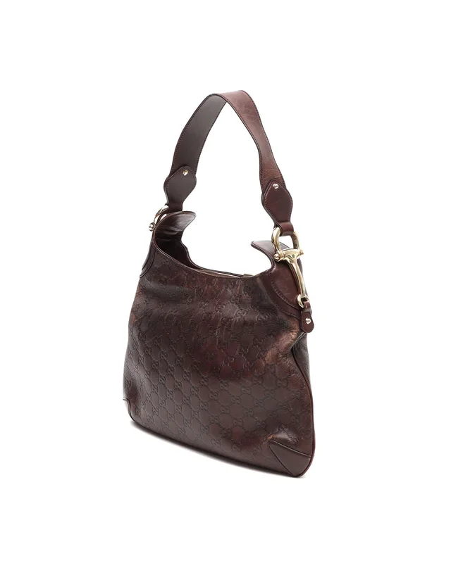 Gucci Guccissima Horsebit Hobo Bag in Leather from A Retro Tale, photo 2 of 2