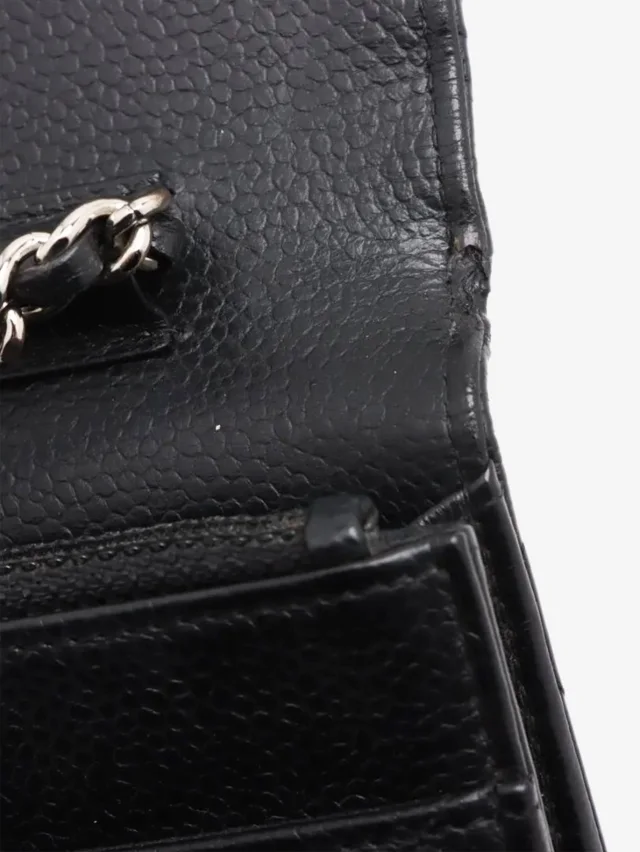 Chanel Black 2016 caviar Wallet-on-Chain in Black Caviar leather from Sign of the Times, photo 7 of 14