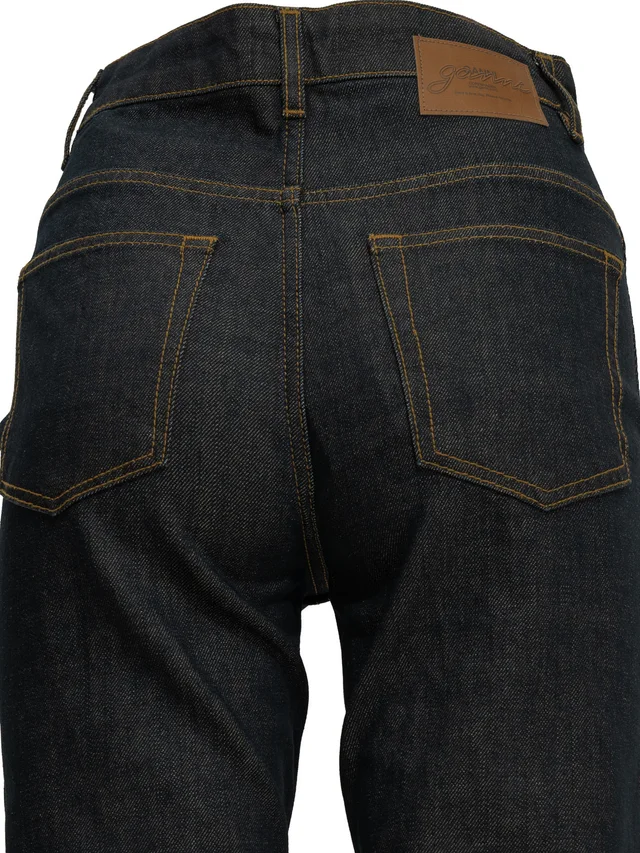 Ganni Fold Pleated Straight Leg Jeans, photo 4 of 4 from SENSER