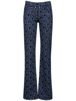 Ludovic de Saint Sernin Flare jeans with decorative details in 100% Cotton, photo 7 of 11 from LUISAVIAROMA