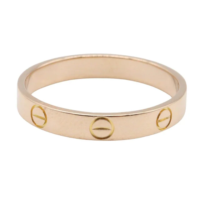 Cartier Mini Love Au750 Pink Gold Ring Size 19 in Pink from LuxUness, photo 2 of 2