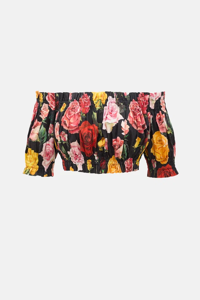 Dolce & Gabbana Floral Ruffled Top from VSP Consignment
