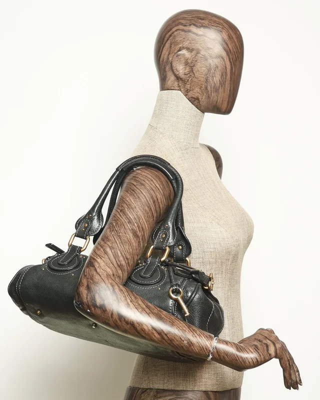 Chloé Medium Paddington Handbag in Caviar leather from A Retro Tale, photo 13 of 13