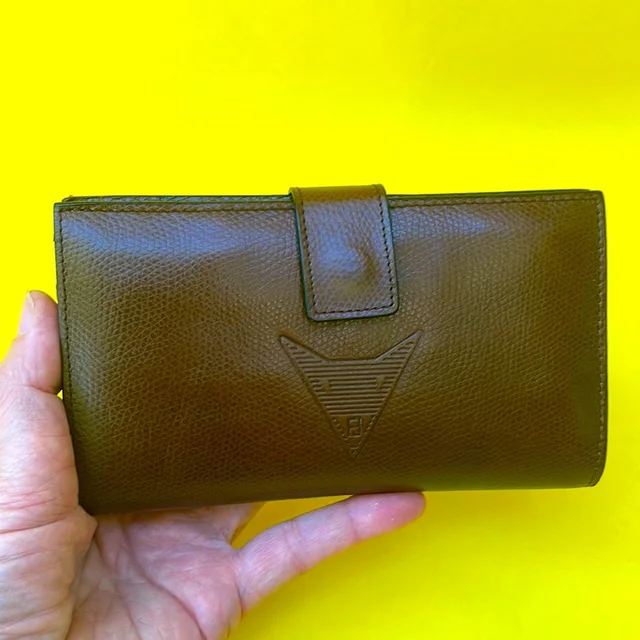 Vintage 60’s Brown Fendi Lizard Skin Wallet in gold|brown|red Lizard from Poshmark
