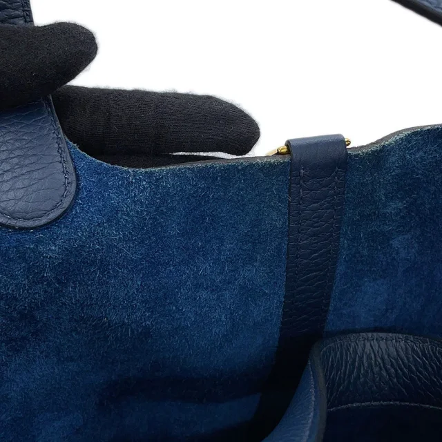 Hermès Picotin Lock Blue de Prusse Taurillon Clemence Size PM in Blue Clemence leather from GALLERY RARE, photo 7 of 15