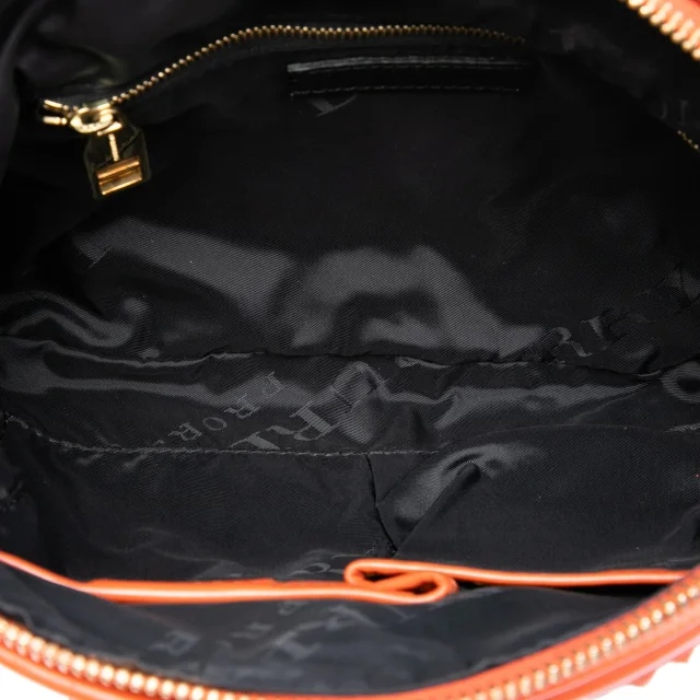 Beige Burberry Prorsum Haymarket Check Coated Canvas Brogue Tassel Crossbody in Beige Coated canvas from Designer Revival, photo 4 of 6