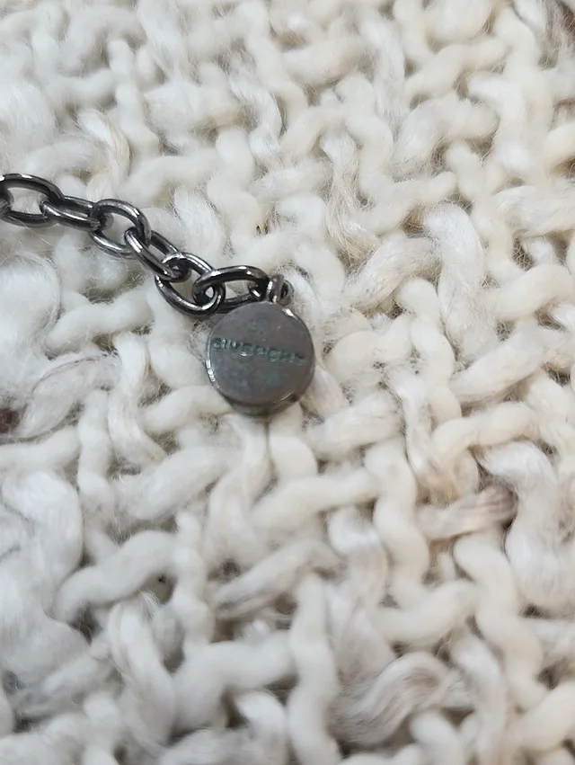 Givenchy Blue Crystal Statement Necklace In Gunmetal Tone Excellent Condition in silver|blue|gray from Poshmark, photo 3 of 8
