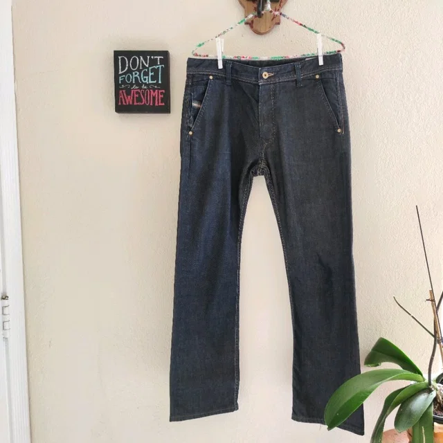 Diesel Reelack Denim Jeans Button Fly Straight in blue Denim from Poshmark