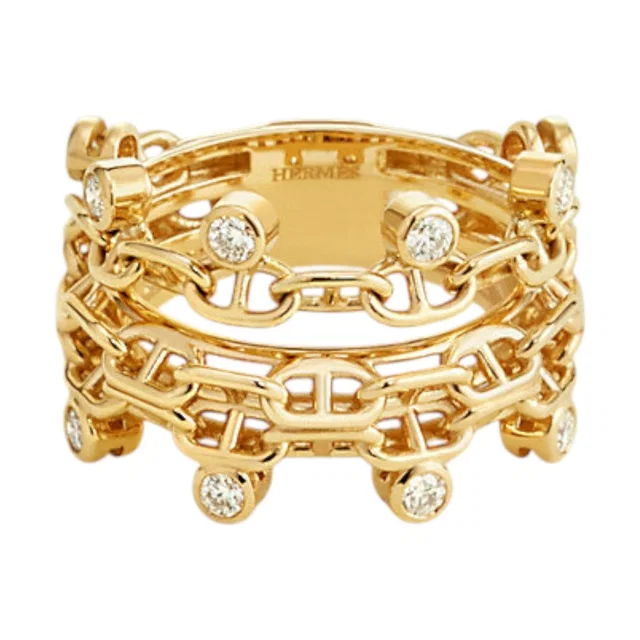 Hermès Chaine D'Ancre Calypso Ring, Medium Model #53 from Luxury Promise