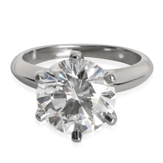 Tiffany & Co. 3.56 ct Round Brilliant Diamond Engagement Ring from myGemma