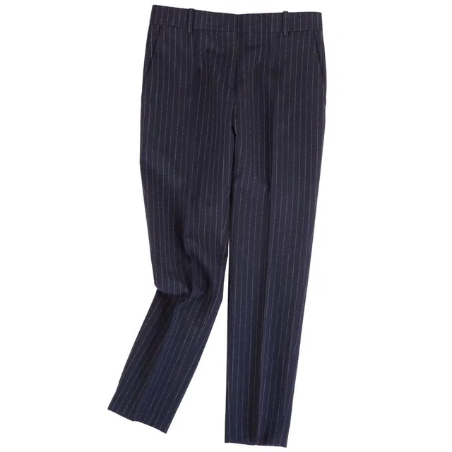 Celine Phoebe Philo Era Long Pants Trousers Striped Ring And Design in Wool from The Reluxe