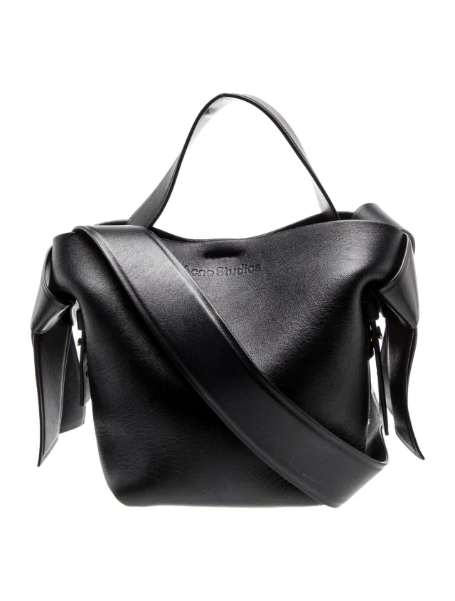 Acne Studios Leather Shoulder Bag in black Leather from The RealReal