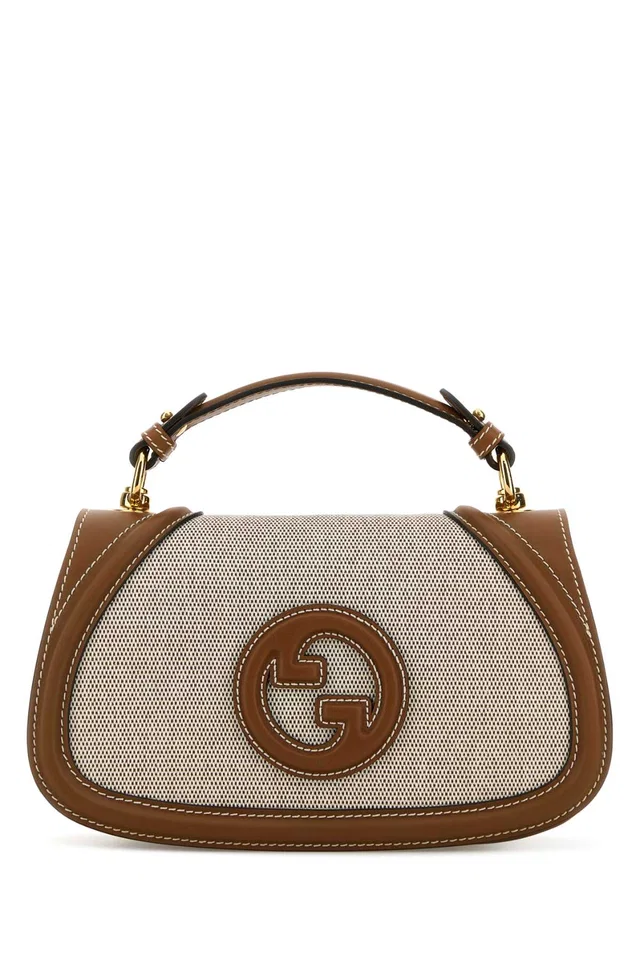 Gucci Blondie Top Handle Bag — Brown in Brown Canvas from HEWI
