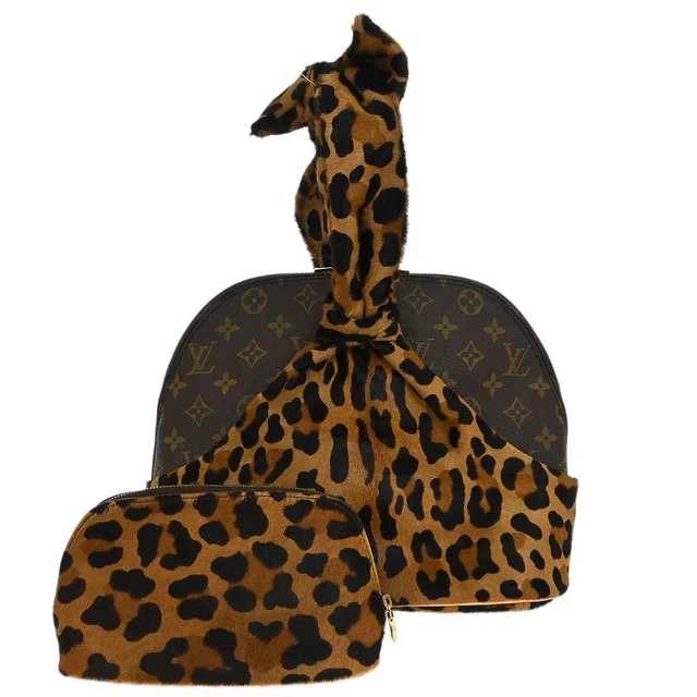 Louis Vuitton Monogram Pony Hair Leopard Azzedine Alaia Alma M99032 in Coated canvas from AMORE Vintage Tokyo