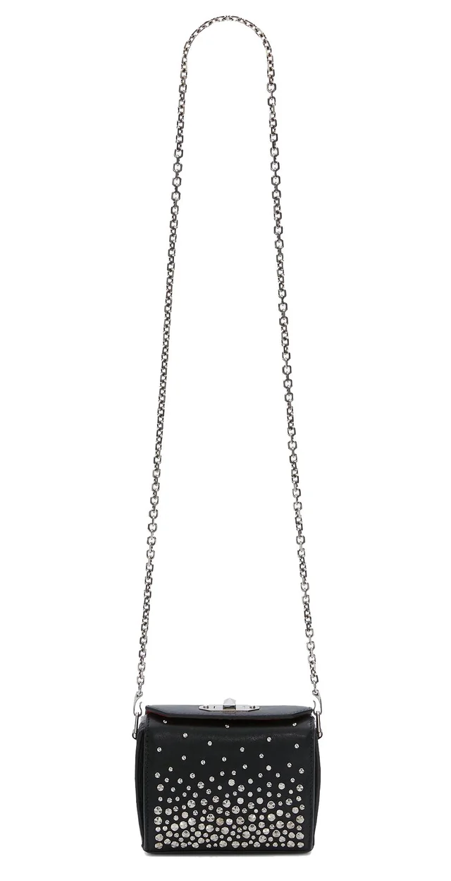 Alexander McQueen Box Bag Nano Meteor, Black/Silver from Cultstatus, photo 1 of 1