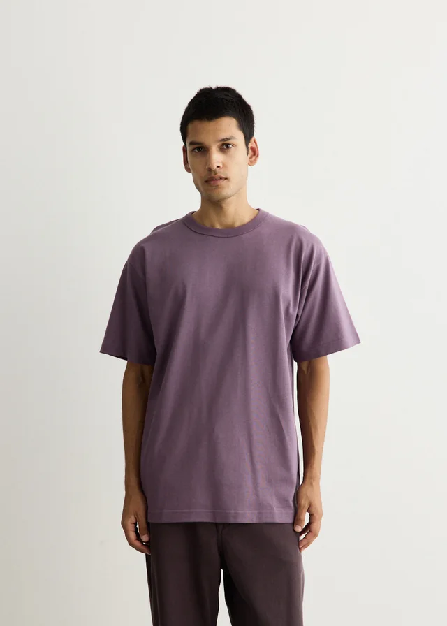Norse Projects Snekkersten Organic Arch Print T-Shirt in Purple from Incu, photo 1 of 1