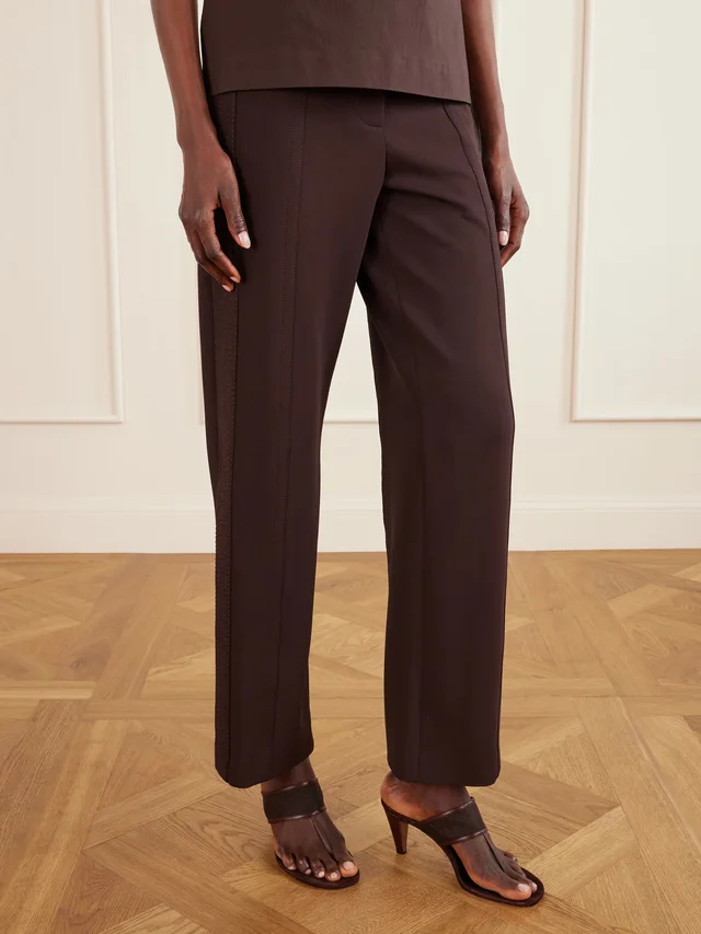 NEOUS Vena 65 leather-trimmed mesh sandals in Brown, photo 2 of 2 from NET-A-PORTER (Canada)