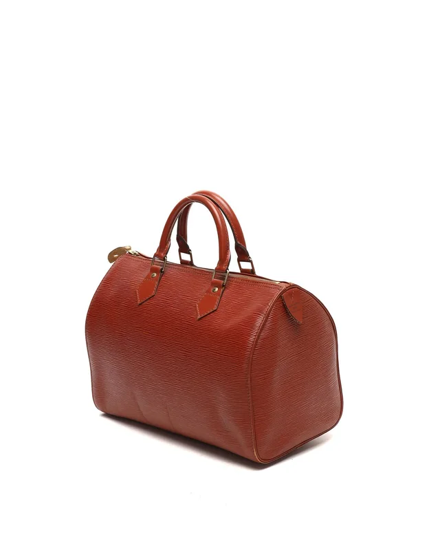 Louis Vuitton Epi Speedy 30 Bag in Suede from A Retro Tale, photo 2 of 11