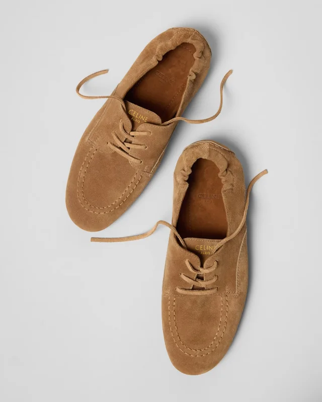 Celine ADAM LACE-UP LOAFER IN SUEDE, photo 4 of 5 from SENSER