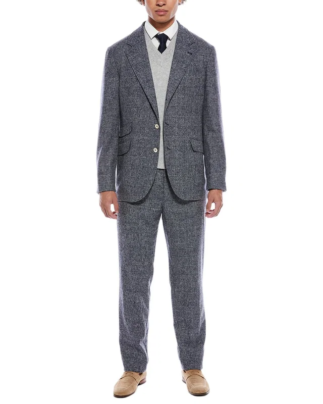Brunello Cucinelli 2pc Alpaca & Wool-Blend Suit with Pleated Pant, image 1 of 1 from Gilt