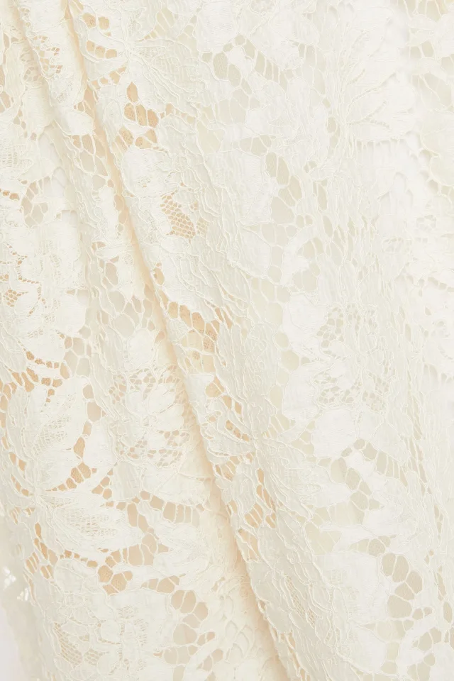 Valentino Garavani Belted Cotton-Blend Corded Lace Mini Dress, photo 4 of 4 from THE OUTNET