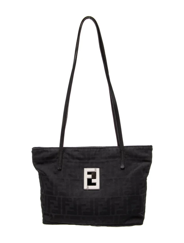 Fendi Zucca FF Nylon Tote in black Nylon from The RealReal, photo 1 of 1