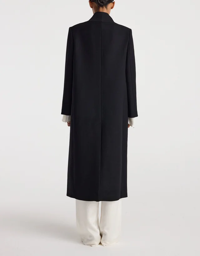 Róhe Pankou-closure wool coat, photo 4 of 6 from SENSER
