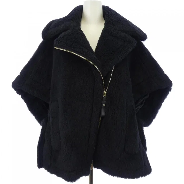Max Mara Teddy Bear Cape in Silk from The Reluxe