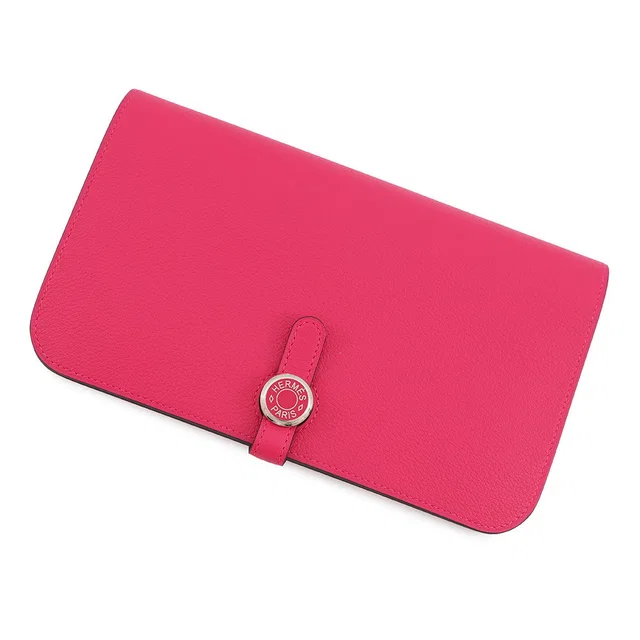 Hermès Dogon Rose mexico Togo Leather in Pink Togo leather from GALLERY RARE