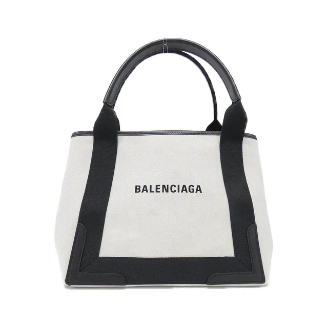Balenciaga Navy Cabas leather tote bag in Navy Leather from LuxUness