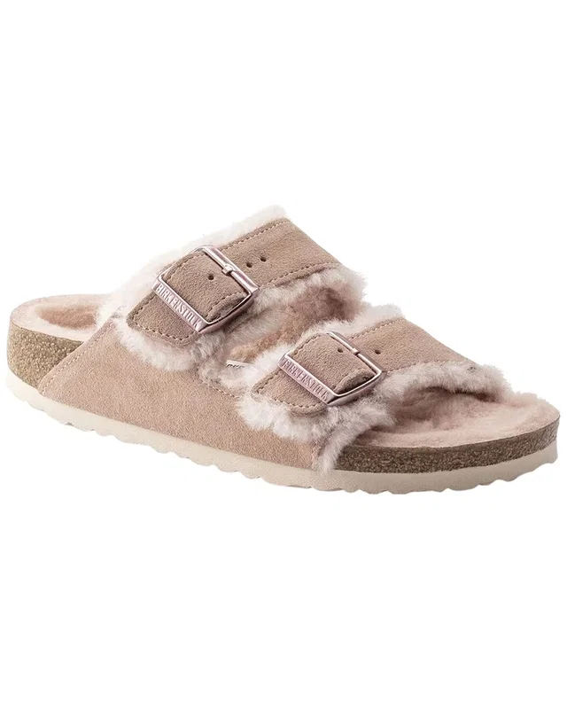 Birkenstock Arizona Shearling Suede Sandal, image 1 of 1 from Rue La La