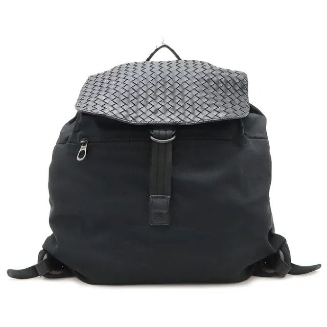 Bottega Veneta Intrecciato Nylon Leather Backpack in Woven leather from LuxUness