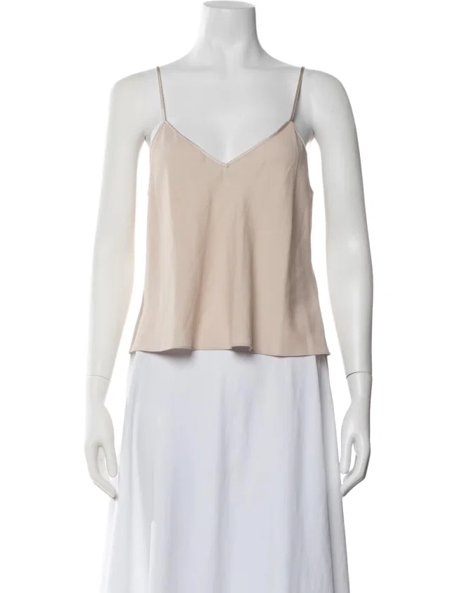 SIMKHAI V-Neck Sleeveless Top in blue from The RealReal