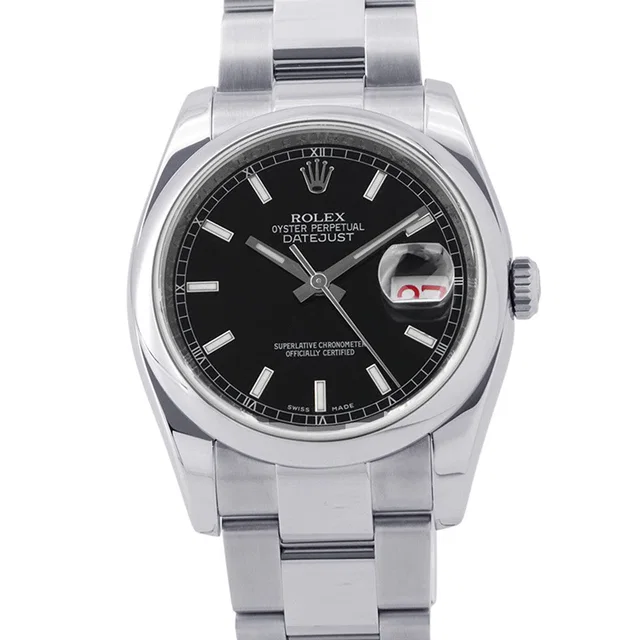 Rolex Datejust W36mm Stainless Steel Black Dial116200 in Black from GALLERY RARE
