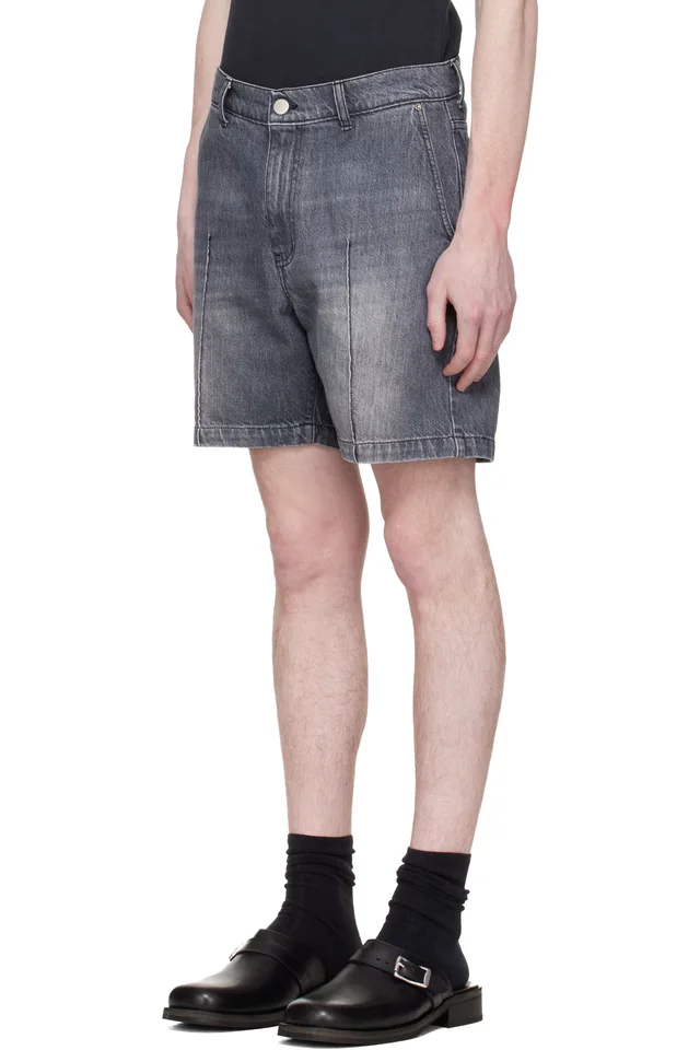 mfpen Gray Ceremony Denim Shorts, photo 4 of 5 from SSENSE