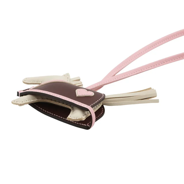 Hermès Rodeo Loveo Cool Craie/Terre/Rose Sakura Lambskin Swift Leather in White Swift leather from GALLERY RARE, photo 2 of 6