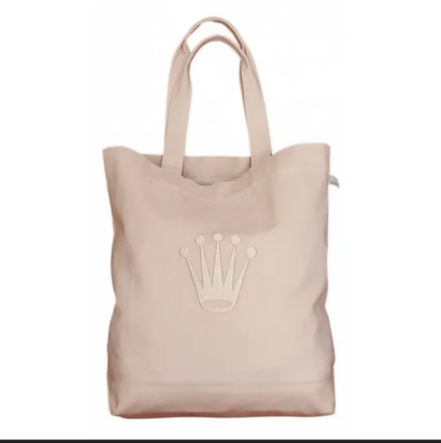 Rolex handbags in brown|neutral Canvas from Poshmark